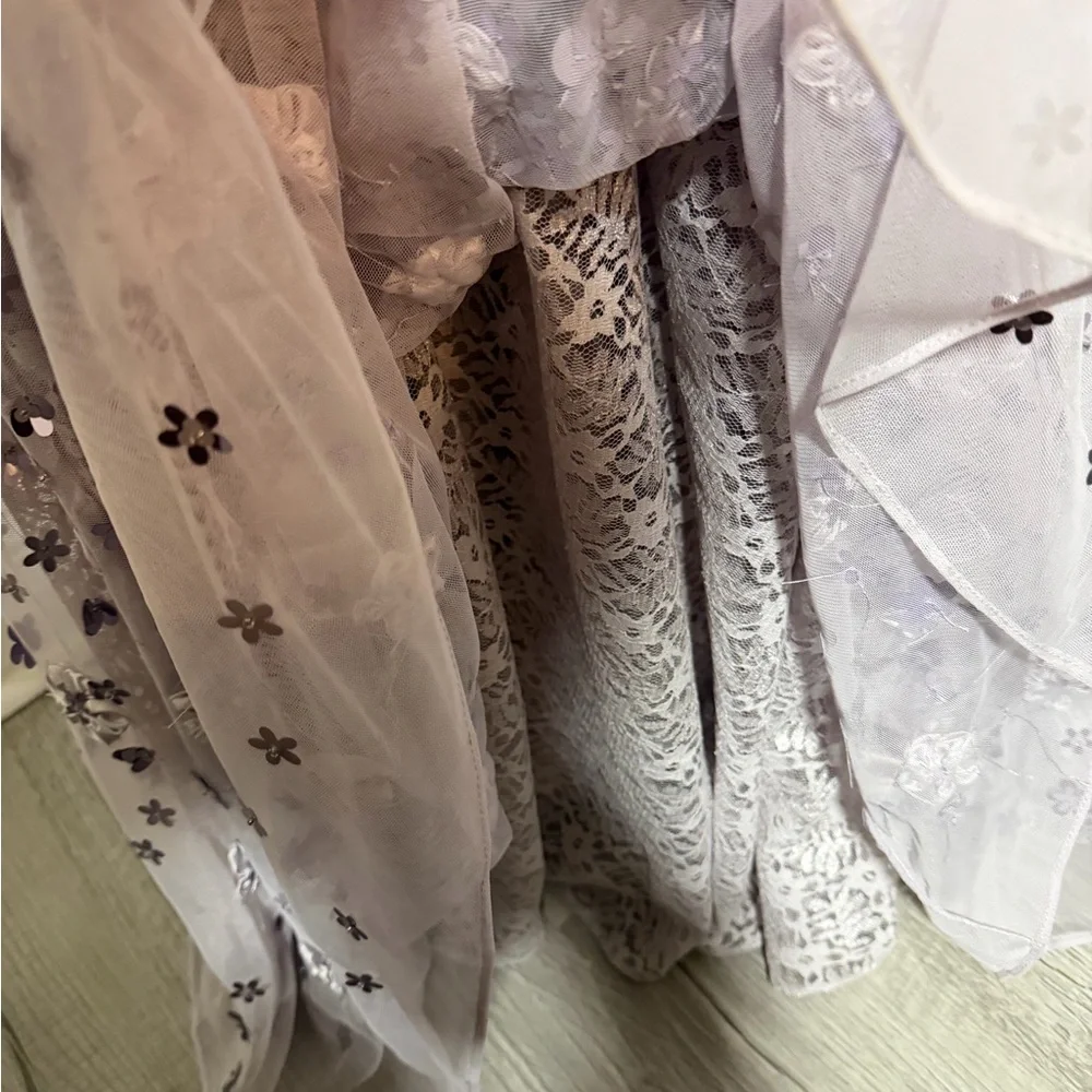 Mac Duggal Lavender Sequin Floral Gown size 14 NWT $698 - Picture 6 of 12